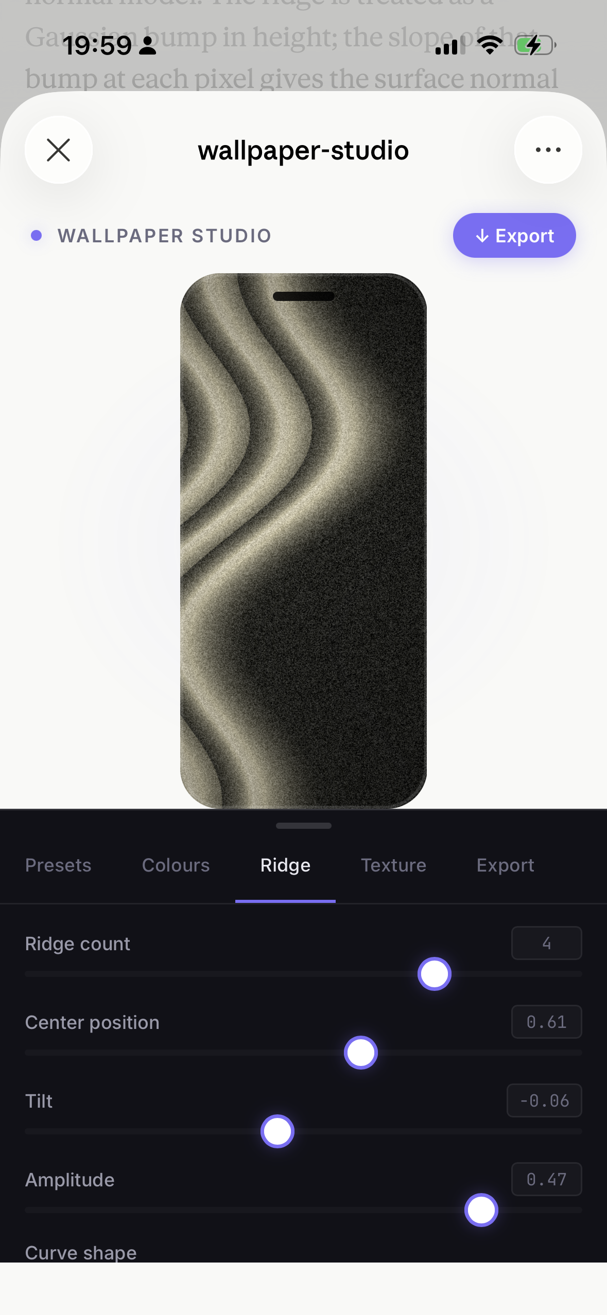 4 ridges offset